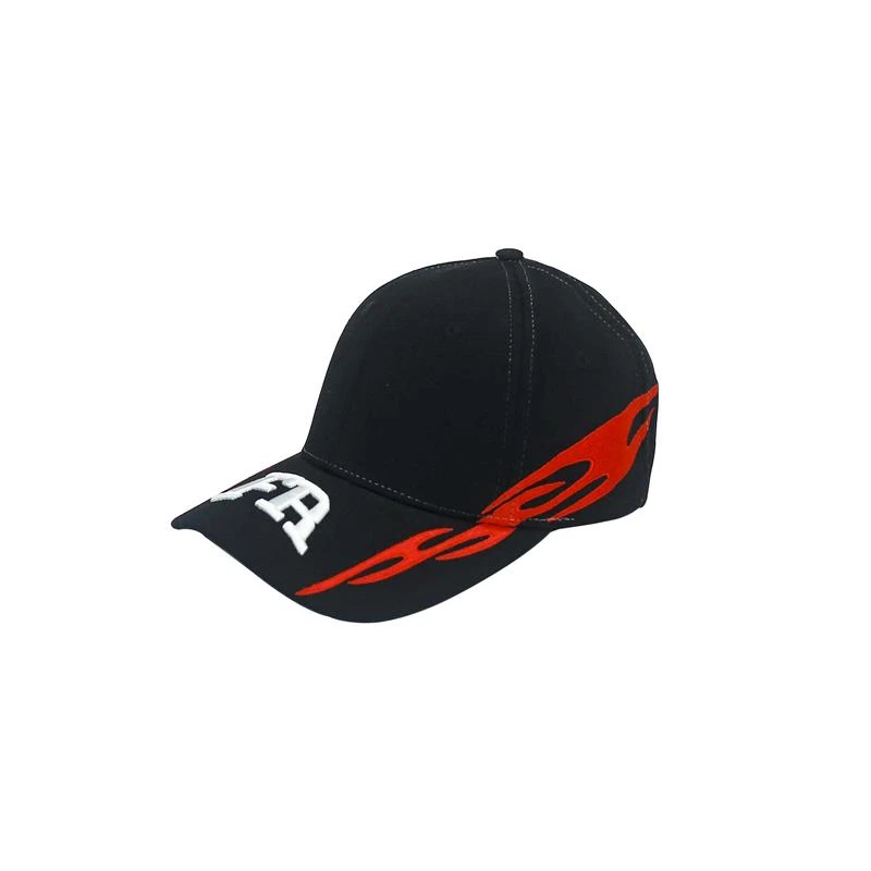 Black Flat Bill Hat Snapback