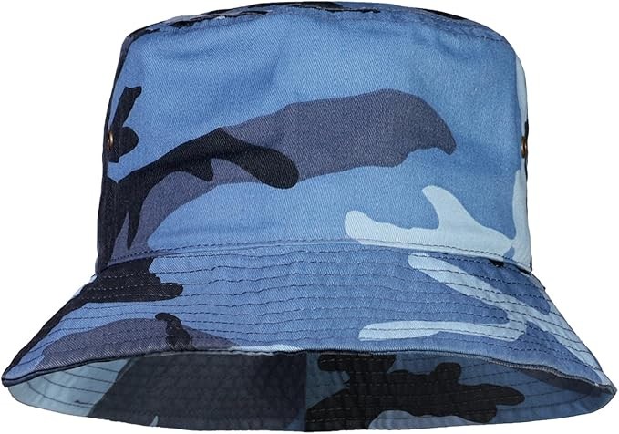 Blue Camo Bucket Hats